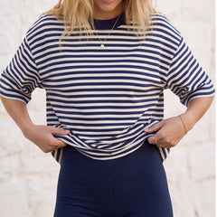 Lived-In Striped Short Sleeve Tee