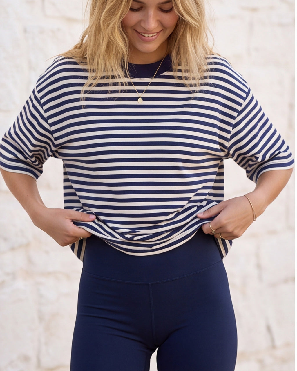 Lived-In Striped Short Sleeve Tee