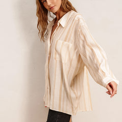 Striped Boyfriend Shirt