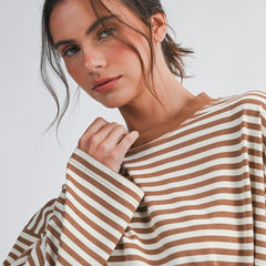 Lived-In Striped Long Sleeve Tee