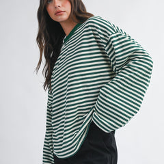 Lived-In Striped Long Sleeve Tee
