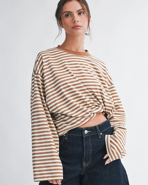 Lived-In Striped Long Sleeve Tee