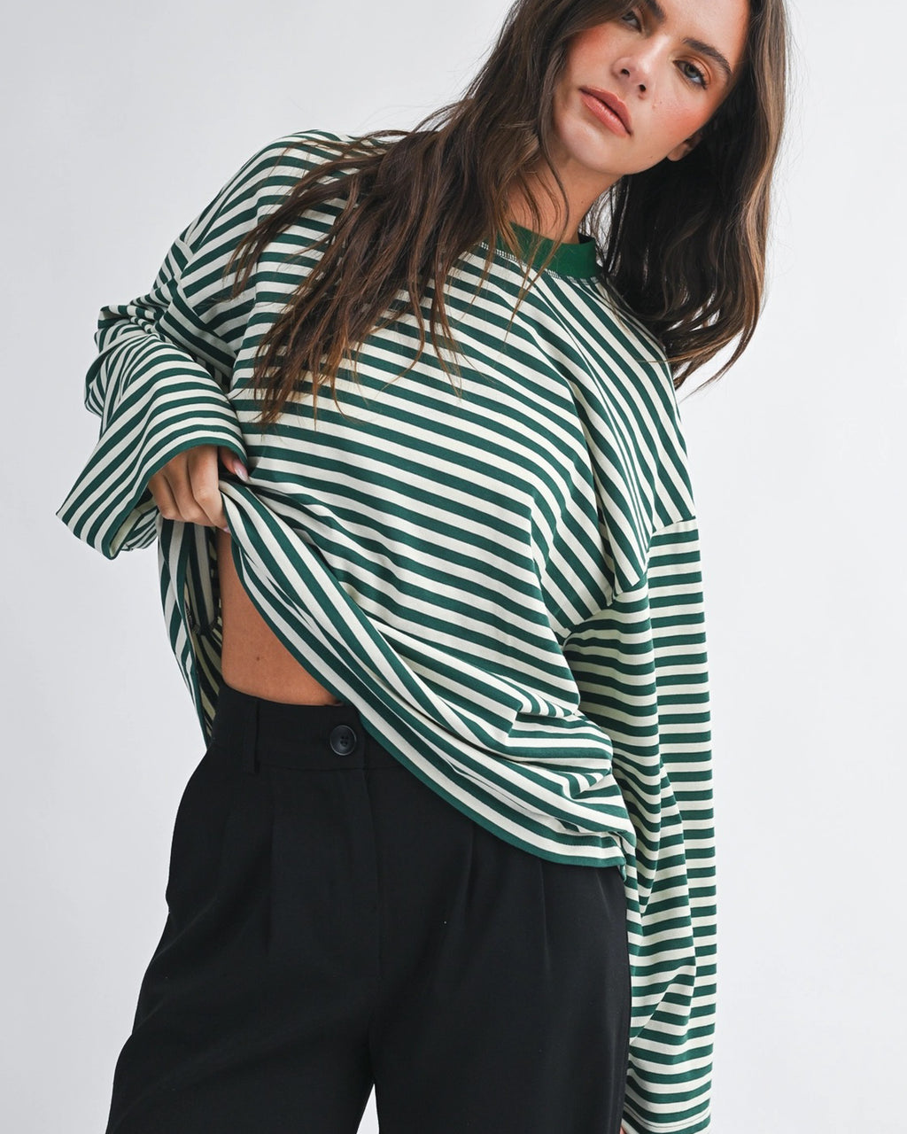 Lived-In Striped Long Sleeve Tee