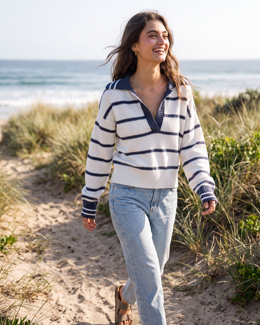 The Weekender Polo Sweater