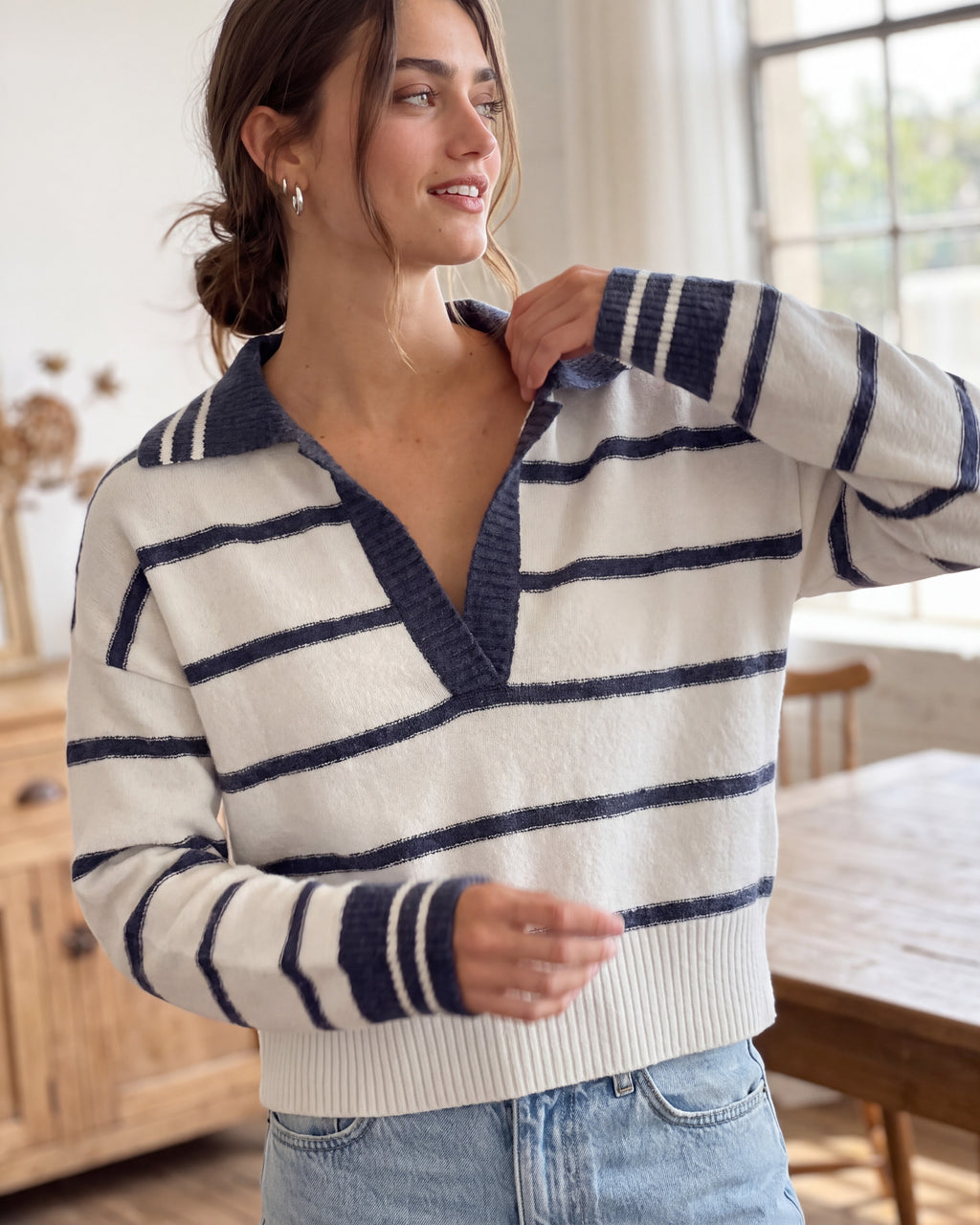 The Weekender Polo Sweater