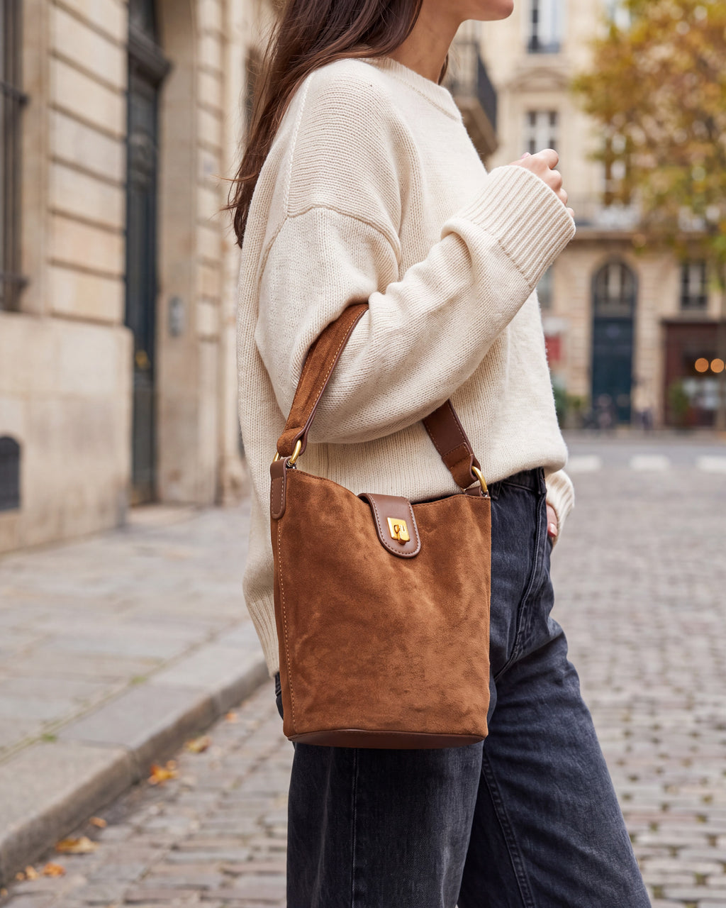 Bailey Bucket Bag | Suede