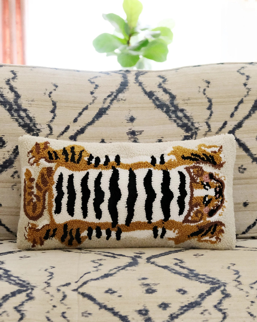 Tibetan Tiger Throw Pillow