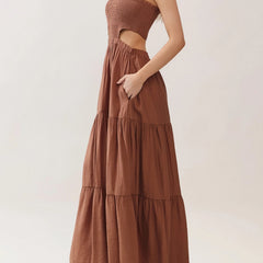 tube top maxi dress