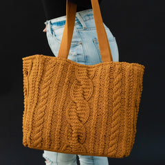 Long Weekend Cable Knit Tote