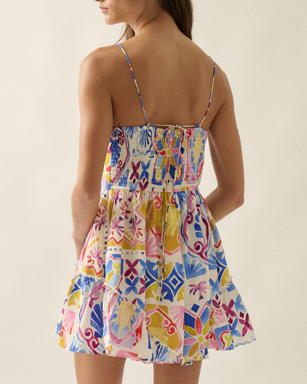 Tropical Escape Tie Front Romper