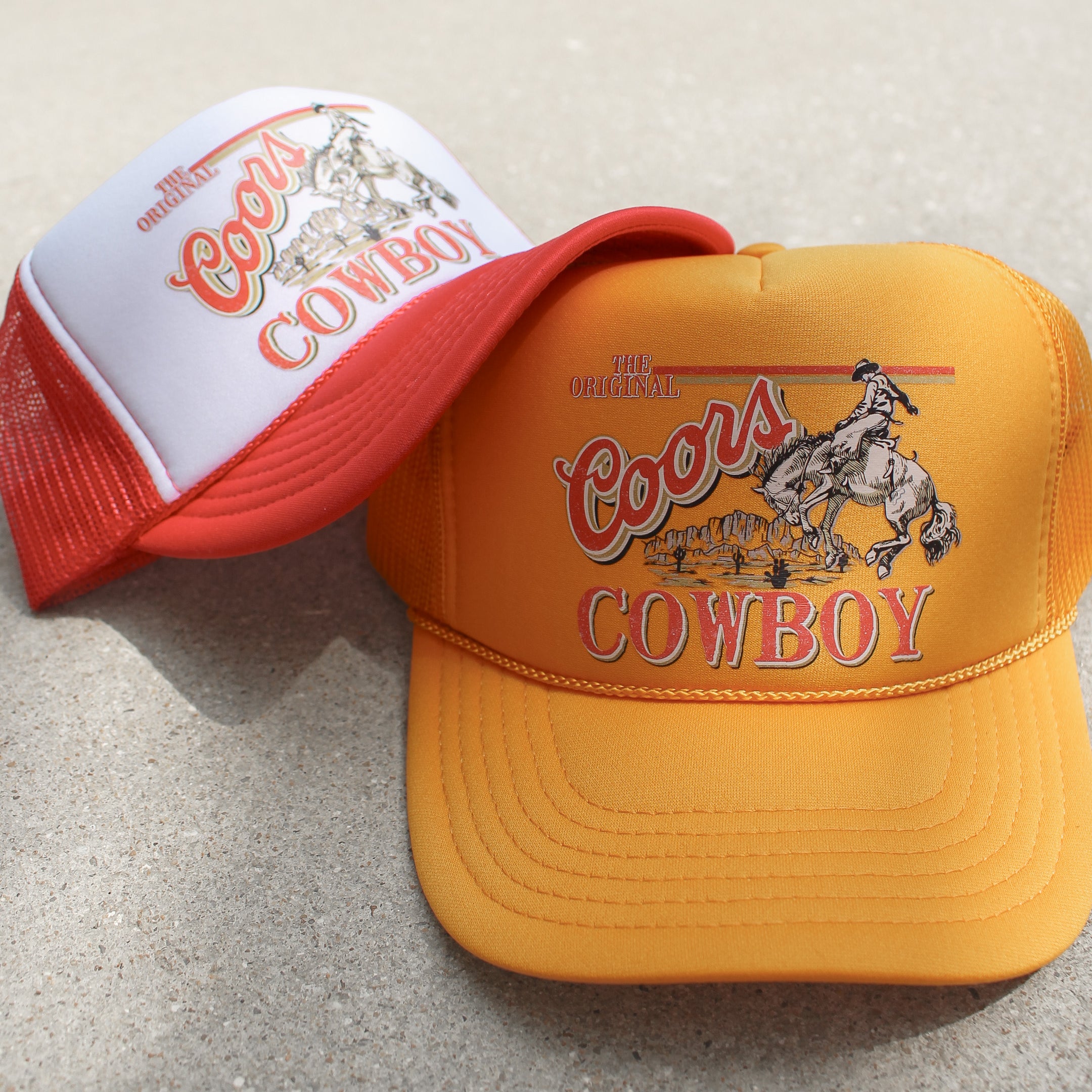 Coors Cowboy Trucker Hat | Yellow