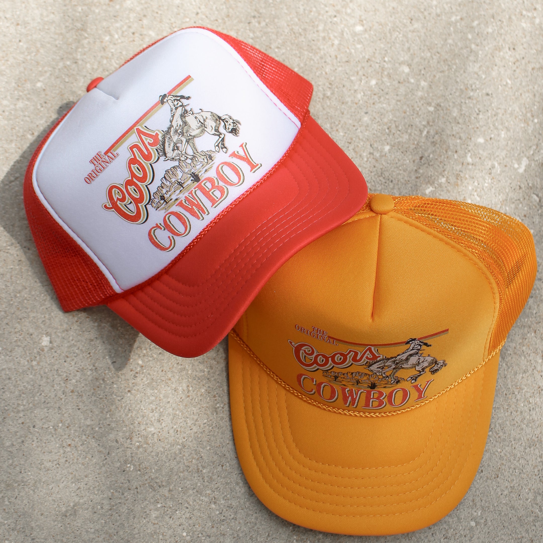 Coors Cowboy Trucker Hat | Red & White