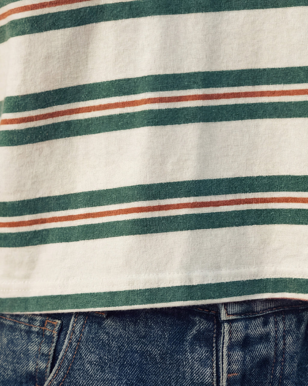 Vintage Stripe Cotton Tee