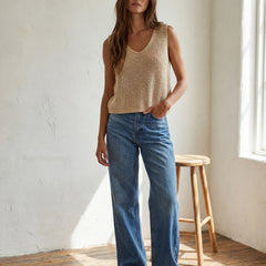 Anytime Knit Tank | Cream