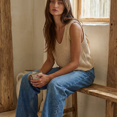 Anytime Knit Tank | Cream