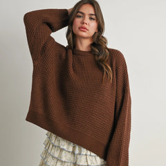 Winter Waffle Oversized Sweater