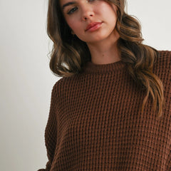 Winter Waffle Oversized Sweater
