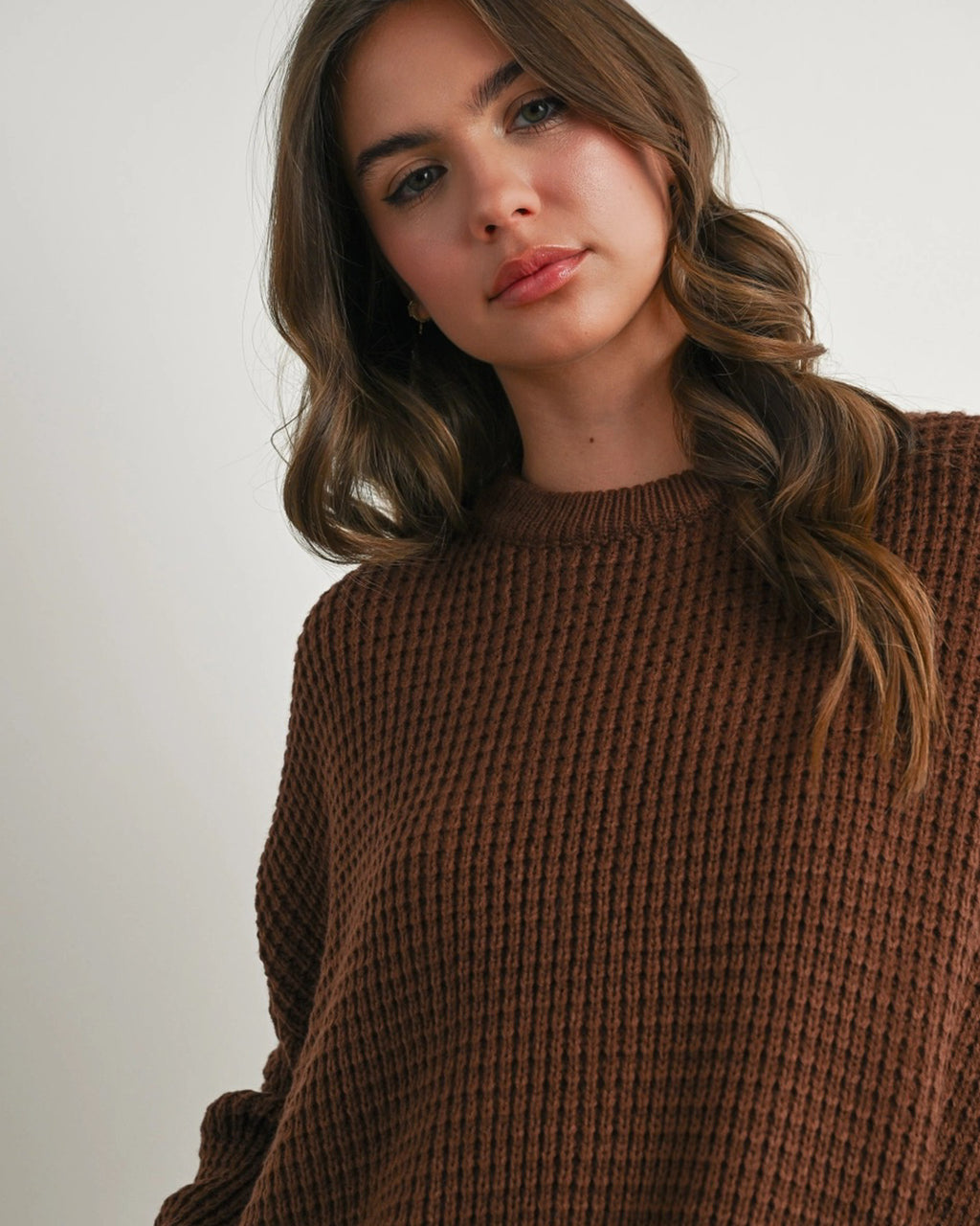 Winter Waffle Oversized Sweater