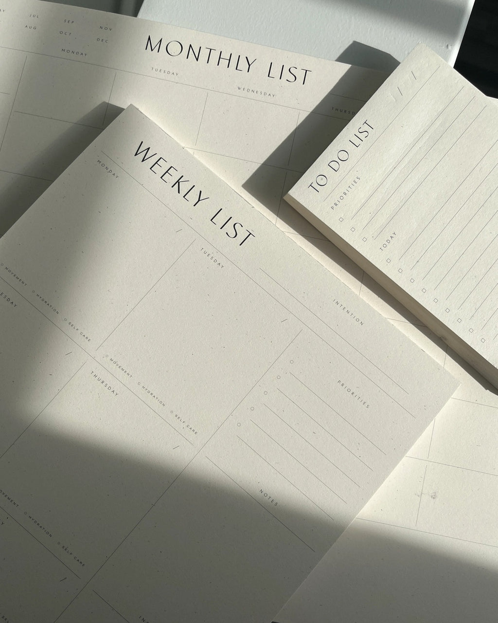 Weekly Desk Planner