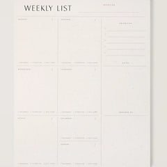 Weekly Desk Planner