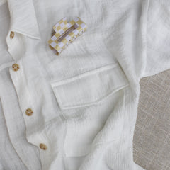 Breezy White Button Down