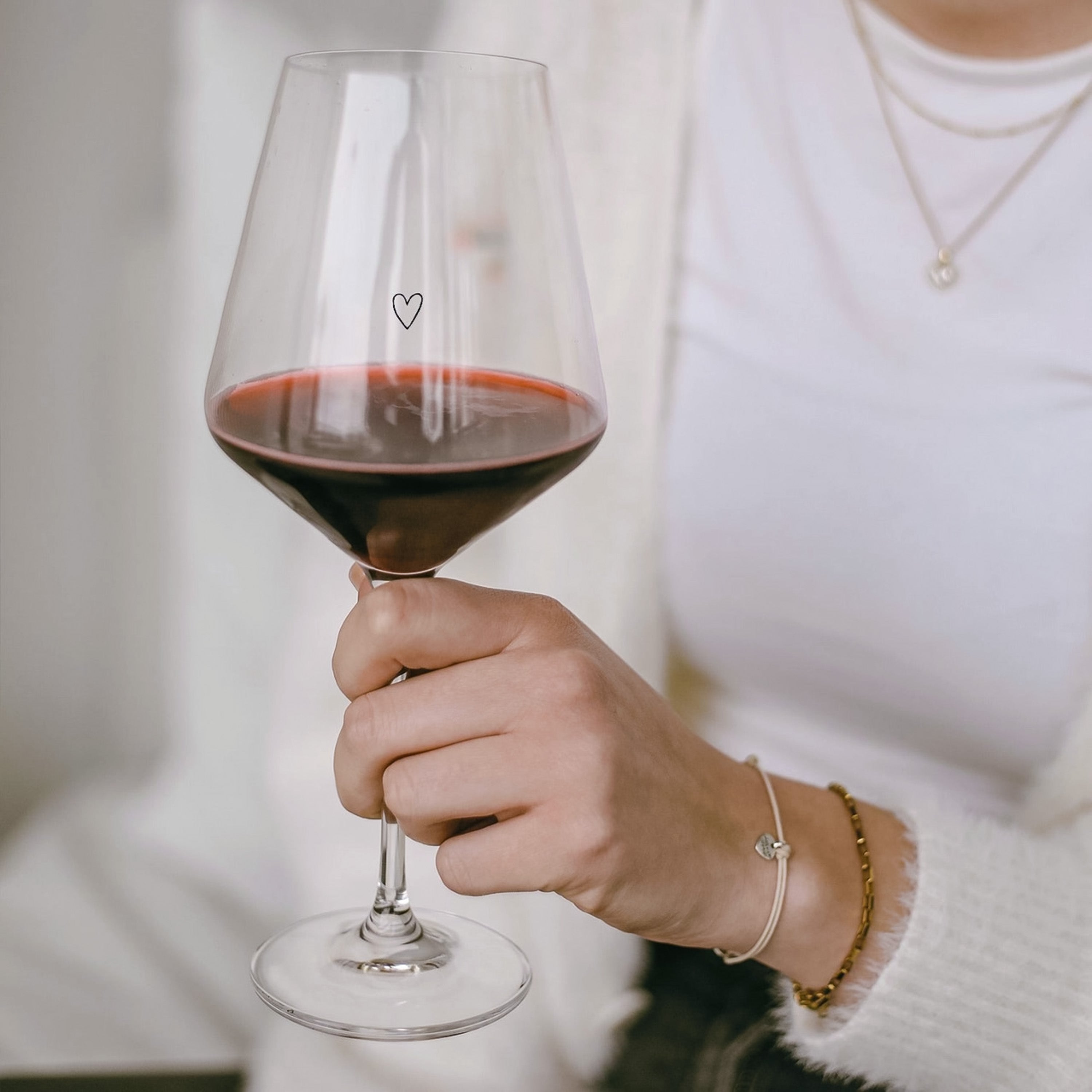 "Heart" Wine Glass