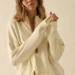 Slow Start Half-Zip Sweater