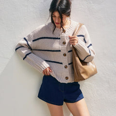 Harbor Stripe Cardigan