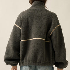 Summit Sherpa Full Zip Jacket | Charcoal