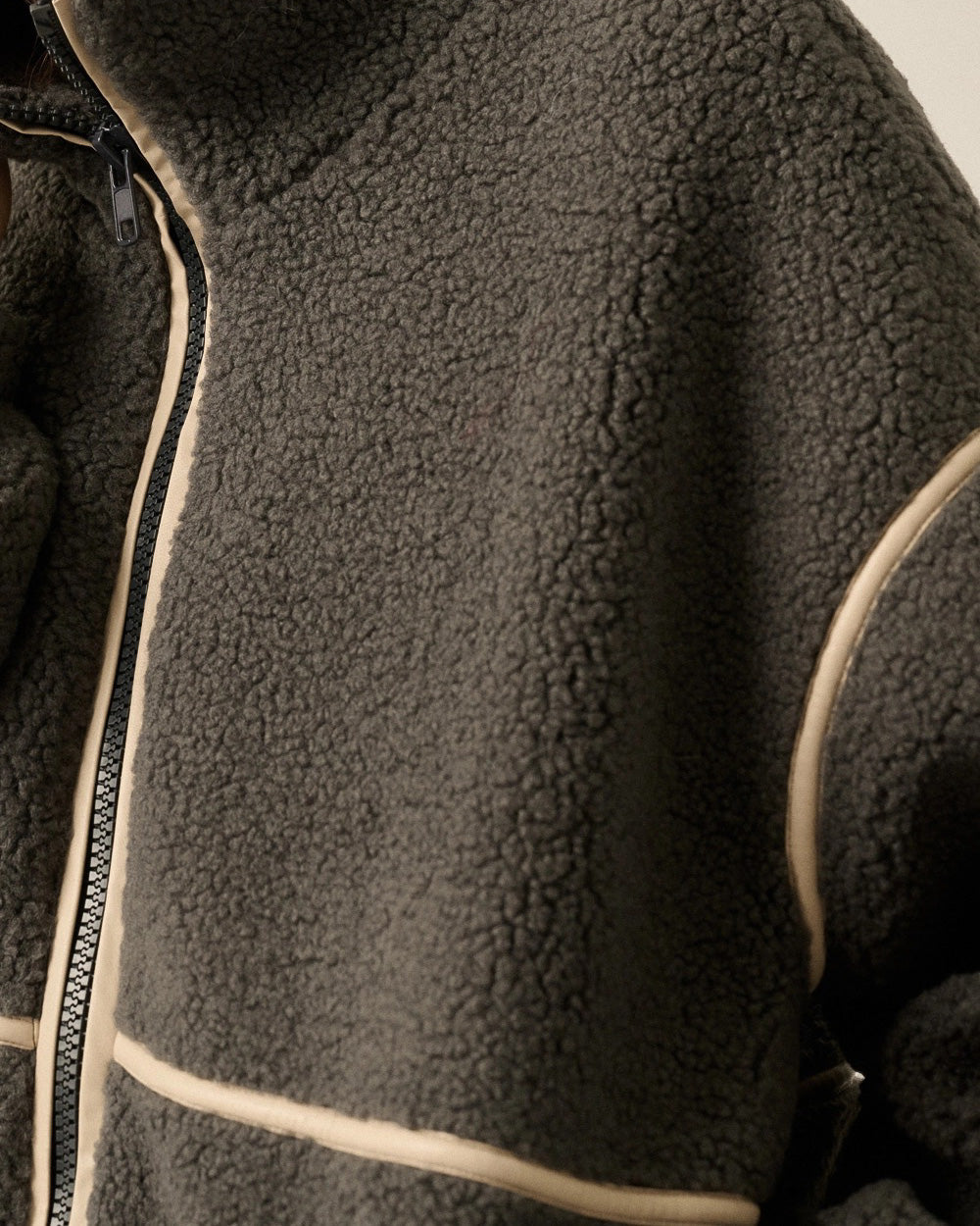 Summit Sherpa Full Zip Jacket | Charcoal