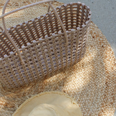 Woven Plastic Tote Bag