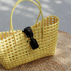 Woven Plastic Tote Bag