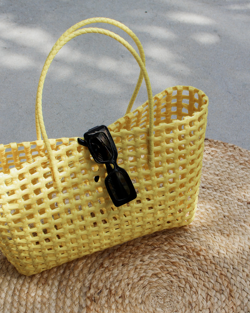 Woven Plastic Tote Bag