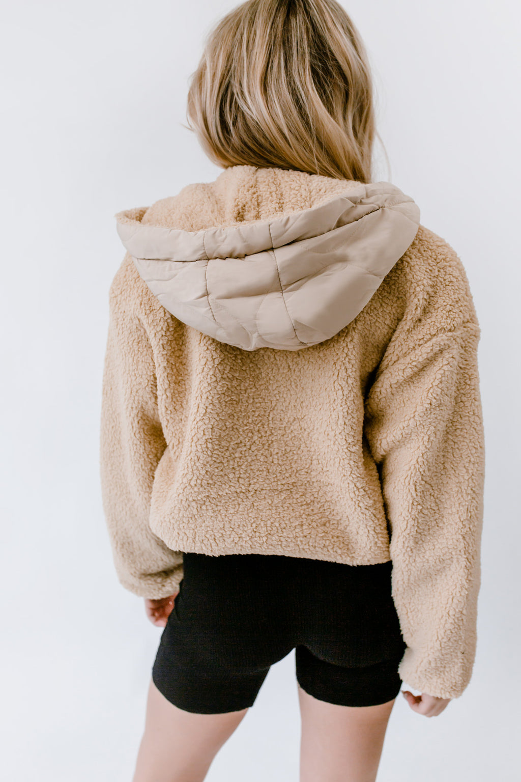 Scenic Route Fleece Hooded Jacket/ Cream