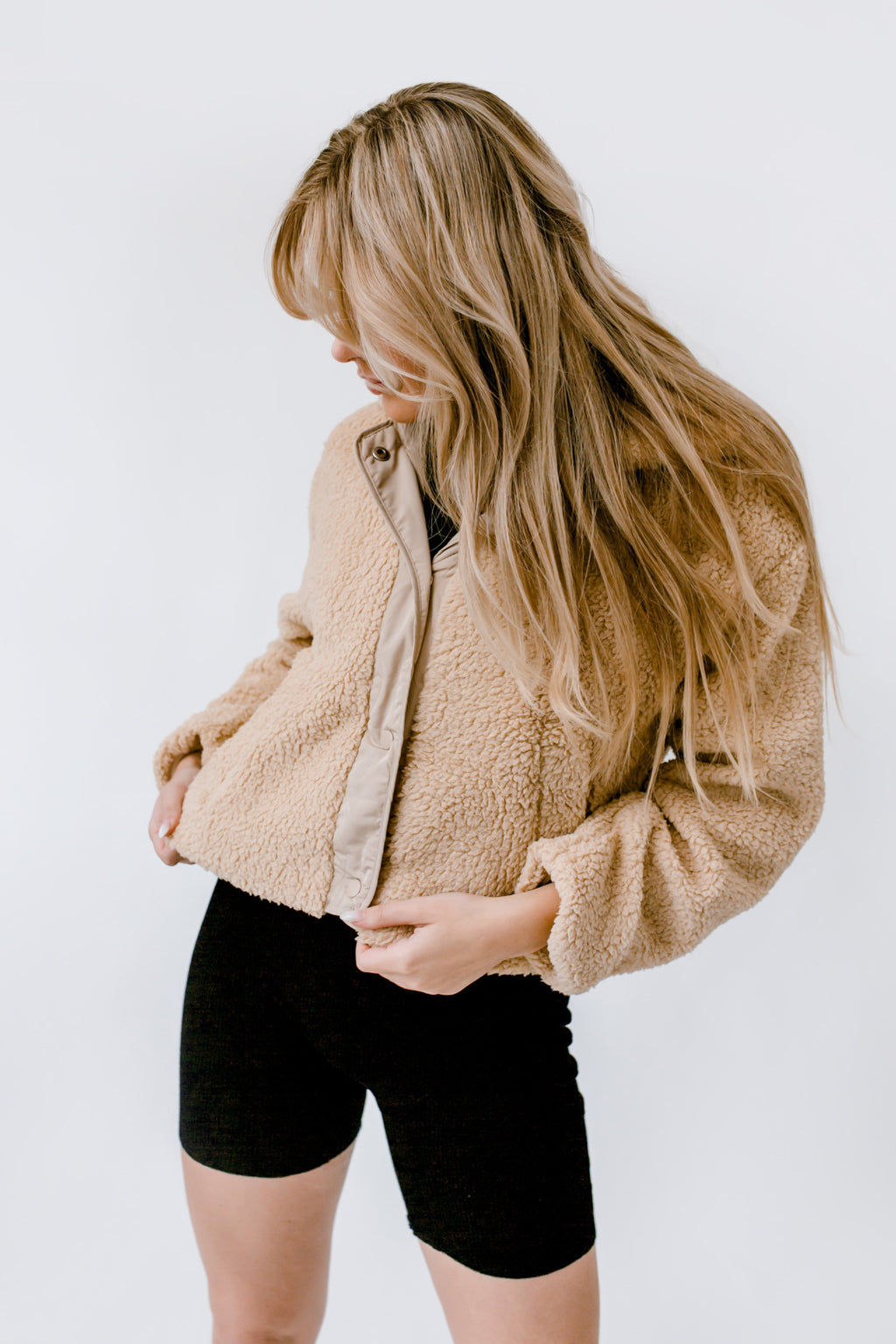 Scenic Route Fleece Hooded Jacket/ Cream